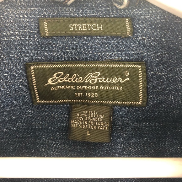 90’s Vintage Stretch Denim Jacket. Size L. - Picture 4 of 5